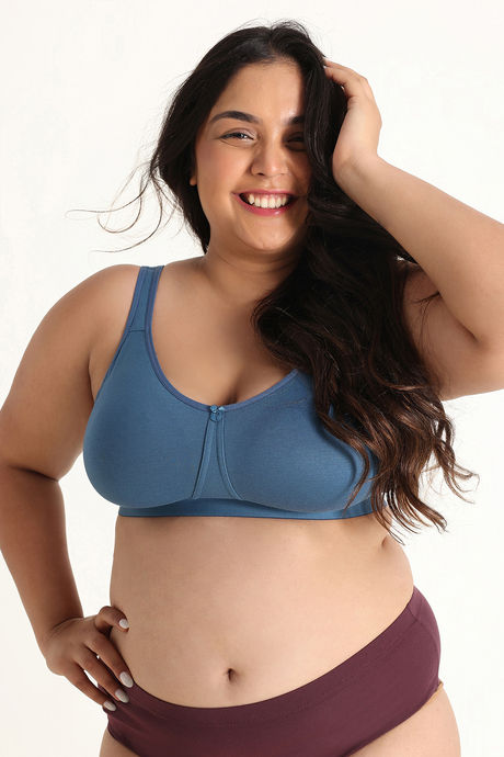 Zivame True Curv Double Layered Non Wired Full Coverage Minimiser Bra - Real Teal — image 2